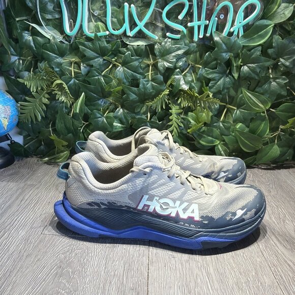 Hoka One One Men Torrent 4 Mesh Running Sneakers Blue-Gray Size 10.5 D main image 4